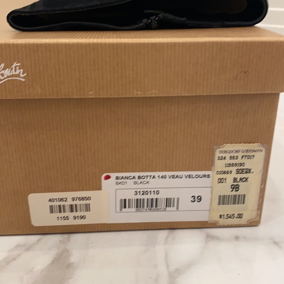Christian Louboutin Black Bianca Botta Suede Platform - Picture 5 of 6